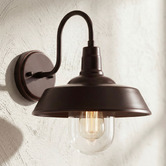 Zander Lighting Coulson Metal &amp; Glass Outdoor Wall Light