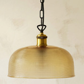 Zander Lighting Dimitri Dome Etched Glass Pendant Light