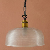 Zander Lighting Dimitri Dome Etched Glass Pendant Light