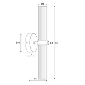 Zander Lighting Oswego Steel LED Wall Light
