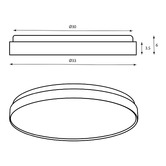 Zander Lighting Mason Steel Tri-CCT LED Oyster Light