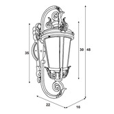 Zander Lighting Milton Aluminium Outdoor Wall Light