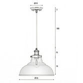 Zander Lighting Roche Opal Glass Pendant Light