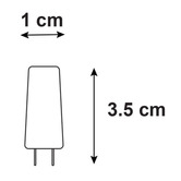 Zander Lighting Gaston G4 Capsule 2W 12V Bi Pin LED Bulb