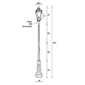 Zander Lighting Milton Aluminium Exterior Lamp Post
