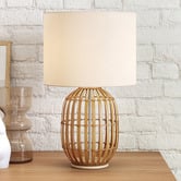 Zander Lighting 49.5cm Tegal Bamboo Table Lamp