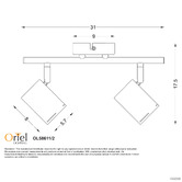 Zander Lighting Naples Metal Adjustable 2-Light Spotlight