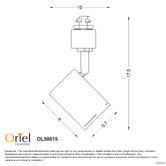 Zander Lighting Black Naples Adjustable Track Light