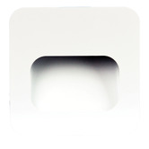 Zander Lighting Kekoo White Metal 3W Tri-colour LED Recessed Wall Light