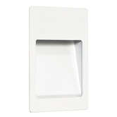 Zander Lighting Kekoo White Metal 6W Tri-colour LED Recessed Wall Light