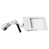 Zander Lighting Kekoo White Metal 6W Tri-colour LED Recessed Wall Light