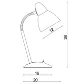 Zander Lighting Preedie Metal Desk Lamp