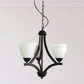 Zander Lighting Orford Opal Glass 3-Light Pendant