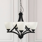 Zander Lighting Orford Opal Glass 5-Light Pendant