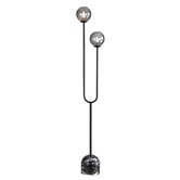Zander Lighting Hayward Glass 2-Light Floor Lamp