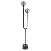 Zander Lighting Hayward Glass 2-Light Floor Lamp