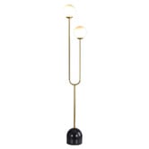 Zander Lighting Hayward Opal Glass 2-Light Floor Lamp