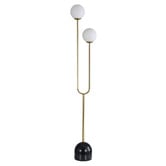 Zander Lighting Hayward Opal Glass 2-Light Floor Lamp