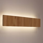 Zander Lighting Albany Ash Wood Tri-Colour LED Wall Light