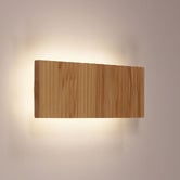 Zander Lighting Albany Ash Wood Tri-Colour LED Wall Light