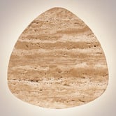 Zander Lighting Raleigh Travertine Tri-Colour LED Wall Light