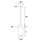 Zander Lighting Fargo Glass Pendant Light