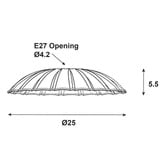 Zander Lighting Treton Steel Ceiling Light Shade