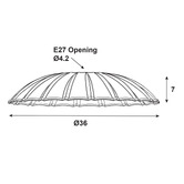 Zander Lighting Treton Steel Ceiling Light Shade