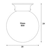 Zander Lighting Shelton Opal Glass DIY Batten Fix Light