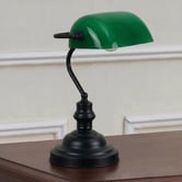 Zander Lighting Diem Steel Touch Bankers Desk Lamp