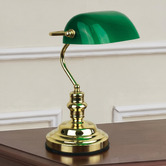 Zander Lighting Diem Steel Touch Bankers Desk Lamp