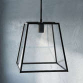 Zander Lighting Legnano Flared Metal &amp; Glass Pendant Light