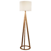 Zander Lighting Cheswick Rubberwood Tripod Floor Lamp