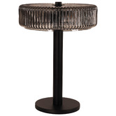 Zander Lighting Charlton Black Metal 2-Light Table Lamp