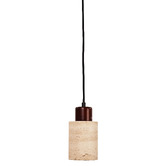 Zander Lighting Cheltenham 18cm Travertine Pendant Light
