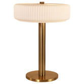 Zander Lighting Charlton Satin Brass Metal 2-Light Table Lamp