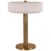 Zander Lighting Charlton Satin Brass Metal 2-Light Table Lamp