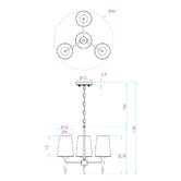 Zander Lighting Chilton Glass 3-Light Pendant