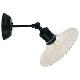 Zander Lighting Chesford Glass Adjustable Armed Wall Light