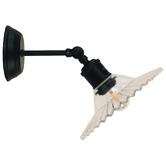 Zander Lighting Chesford Glass Adjustable Armed Wall Light