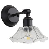 Zander Lighting Cheston Glass Adjustable Armed Wall Light