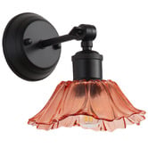 Zander Lighting Cheston Glass Adjustable Armed Wall Light