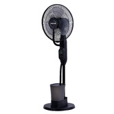 Heller Heller 75W Black Oscillating Misting Pedestal Fan with Remote Control