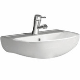 RAK Bathware 55cm Compact Wall Mounted Ceramic Basin