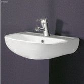 RAK Bathware 55cm Compact Wall Mounted Ceramic Basin