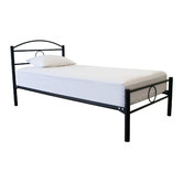 TubeCo Black Bennelong Steel Bed