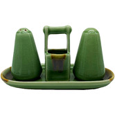 Bouquet House 4 Piece Cleadon Porcelain Salt &amp; Pepper Shaker Set