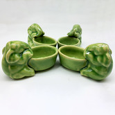 Bouquet House Elephant Celadon Ceramic 60ml Teacups