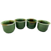 Bouquet House Altan Celadon Ceramic 80ml Teacups
