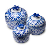 Bouquet House 3 Piece Pietro Ceramic Serving Bowl Set